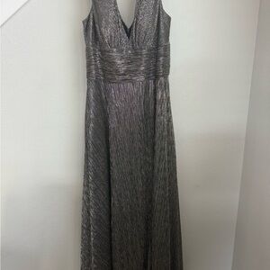 Betsy & Adam Metallic Maxi Dress